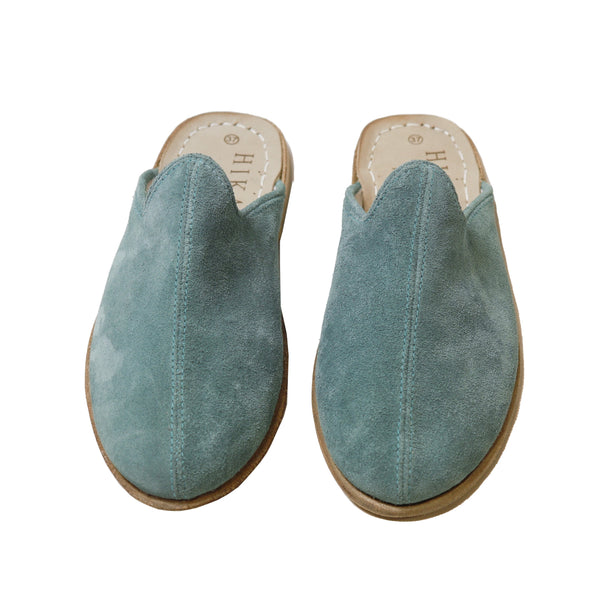 Load image into Gallery viewer, Moda | Blue Handmade Leather Mules
