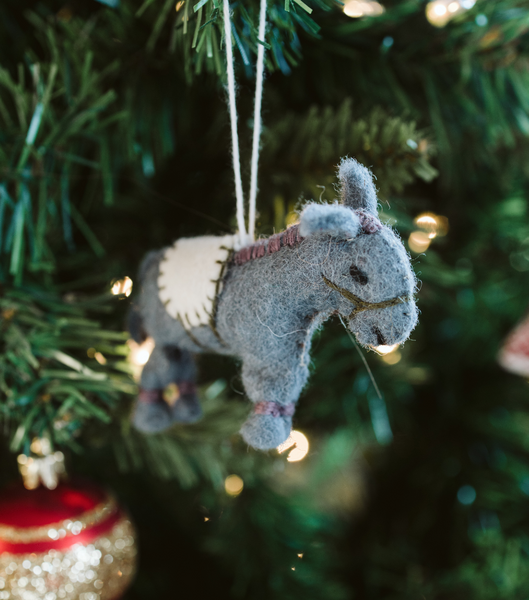 Load image into Gallery viewer, Eshek | Wool Handmade Donkey Ornament

