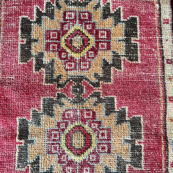 Load image into Gallery viewer, Hazar | Handwoven Wool Turkish Mini Rug 19&quot; x 40&quot;
