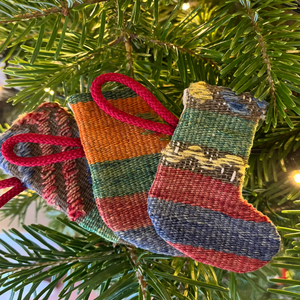 Chorap | Handwoven Kilim Mini Stocking Ornaments
