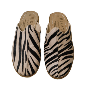 Moda | Zebra Handmade Leather Mules