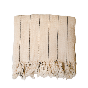Duru | Striped Linen Bath Towel