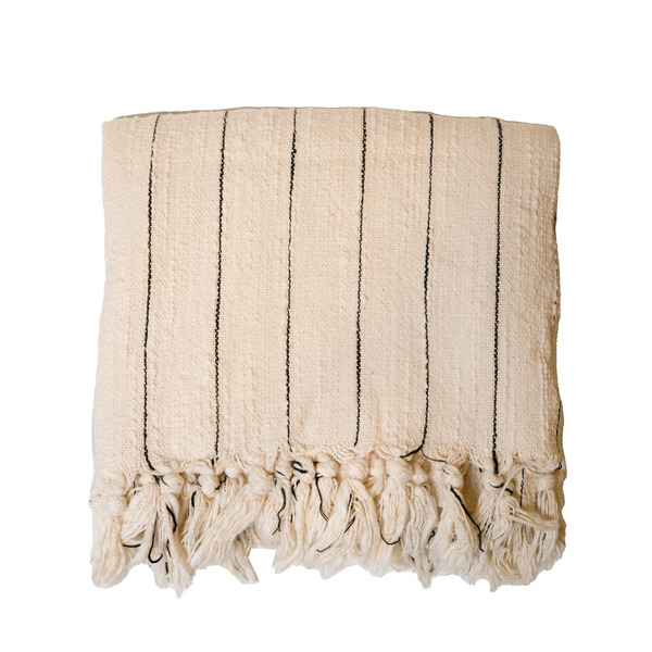 Load image into Gallery viewer, Duru | Striped Linen Bath Towel
