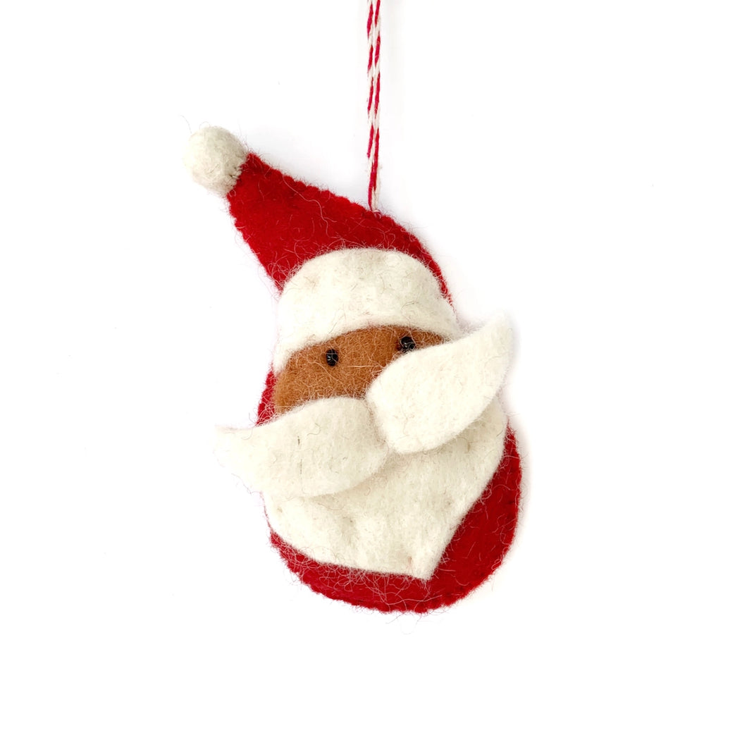 Santa | Wool Handmade Ornament